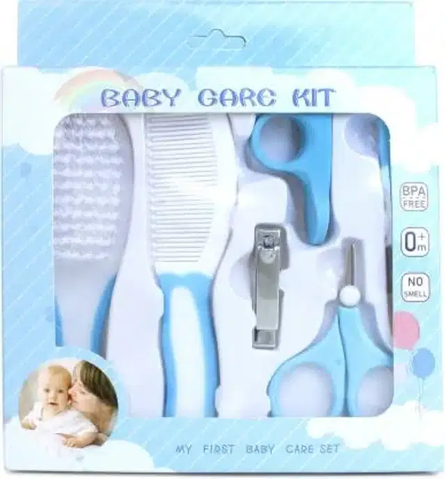 Manicure & Pedicure Kit for Kids, Blue & White, Set of 6