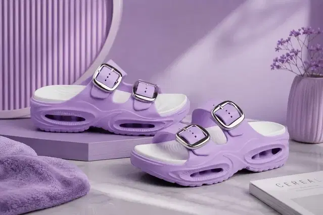 EVA Slippers for Women (Socker Purple, 36)
