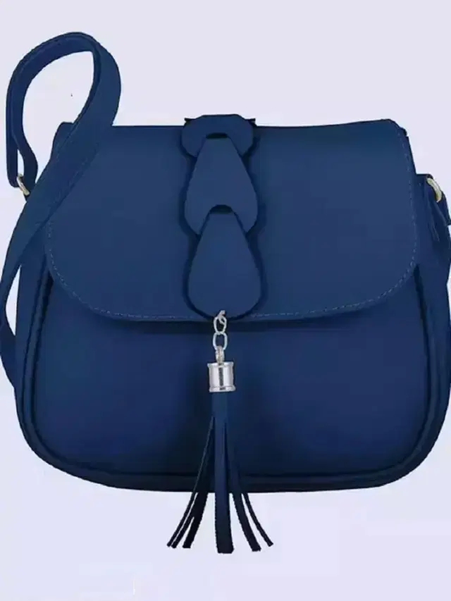PU Sling Bag for Women (Blue)