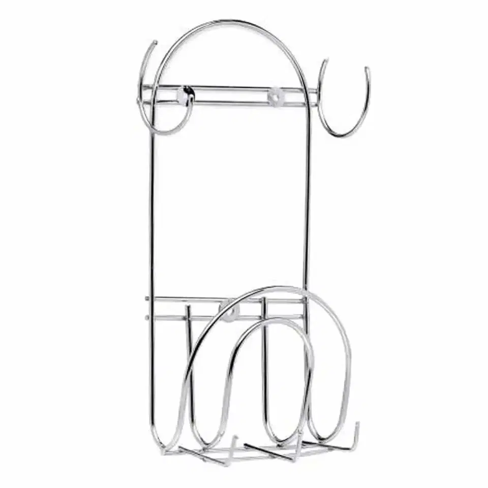 Oc9 Stainless Steel Chakla Belan Stand With Hook For Kitchen