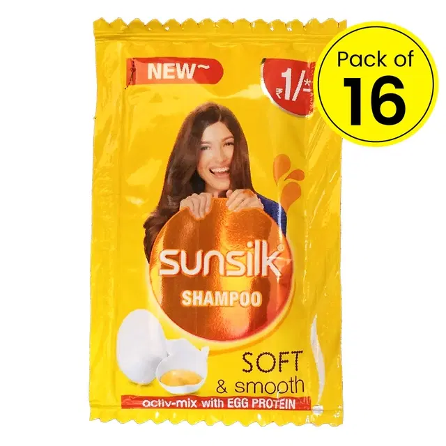 Sunsilk Soft & Smooth Shampoo (5 ml) - 16 Pcs