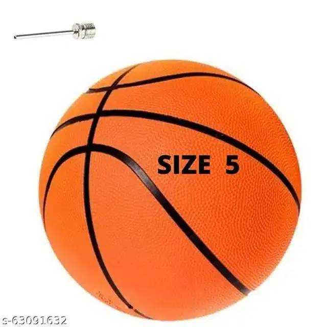 Rubber Basketball, Size 5, Multicolor