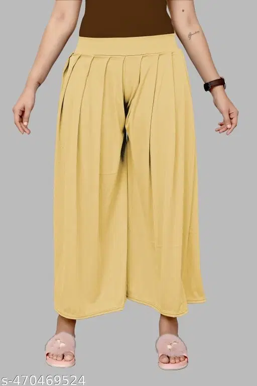 Palazzos for Women (Yellow, S)