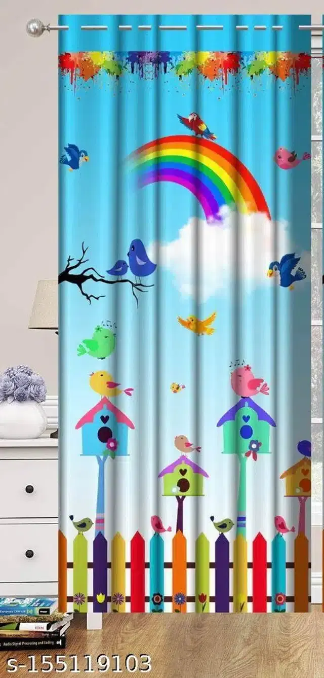 Curtains for Door, Multicolor, 5 Feet