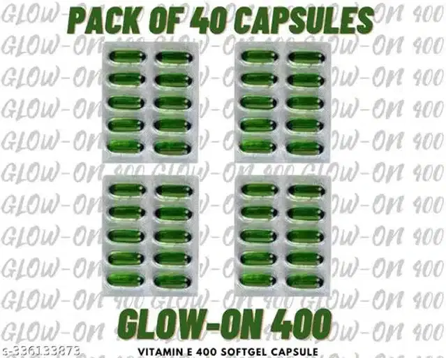Vitamin E 400 Softgel Capsules, Pack of 40