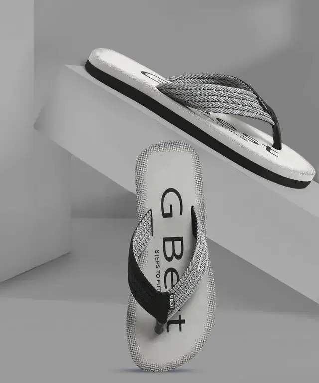 Printed Casual Slippers for Men, Grey (7)
