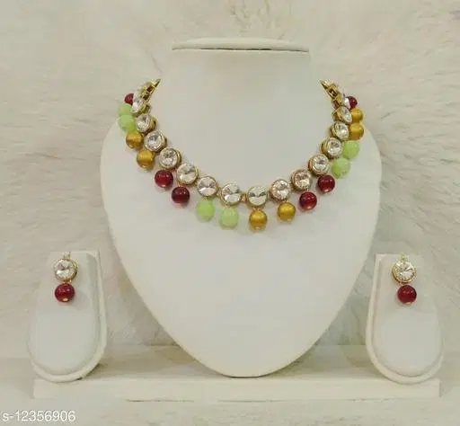Beautiful Kundan Necklace for Women & Girls, Multi