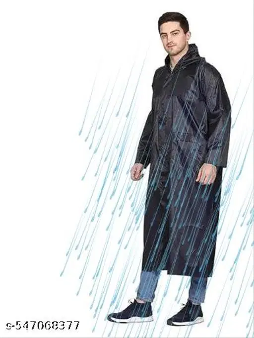 Polyester Solid Raincoat for Men/women, Multicolour (S)