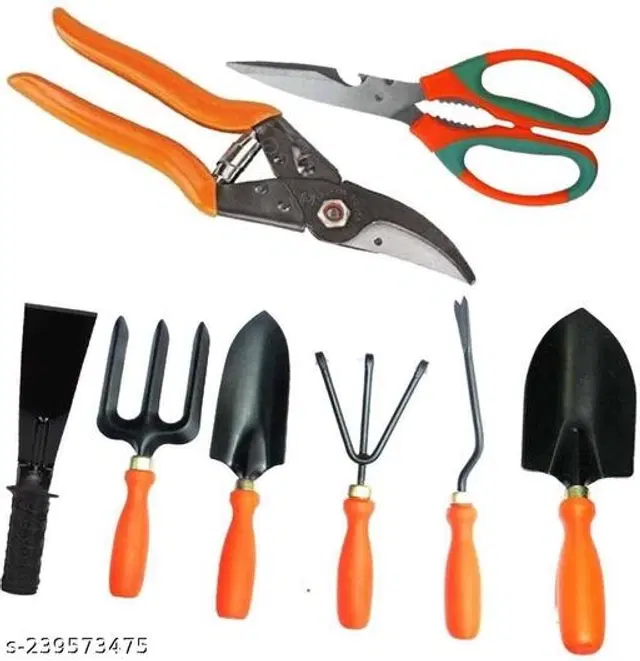 Gardening Tools Set, Multicolor, Set of 8