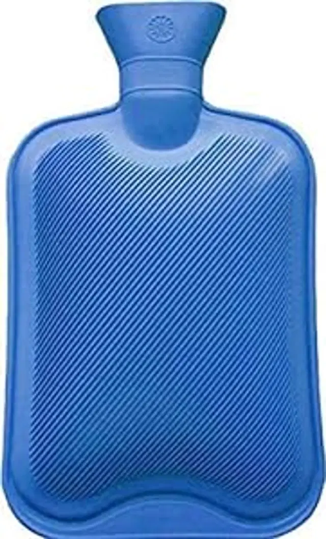 Rubber Hot Water Bag for Pain Relief, Multicolor, 2 L