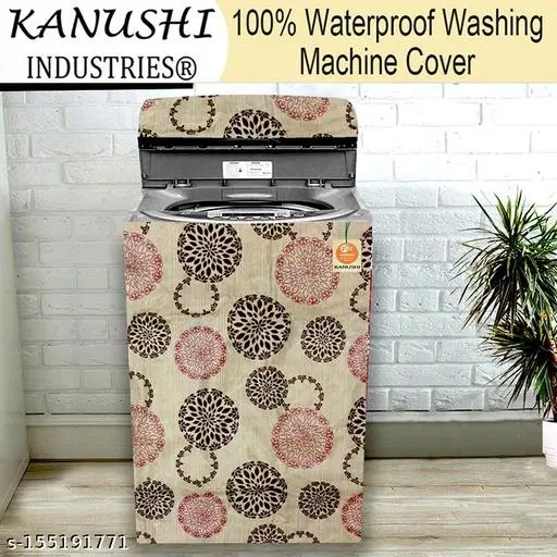 KANUSHI Industries® 100% Waterproof & Dustproof Top Load Fully Automatic Washing Machine Cover ( Suitable For 6 Kg, 6.5 kg, 7 kg, 7.5 kg)(WASMAC-NW-NEW-10-FULLY)