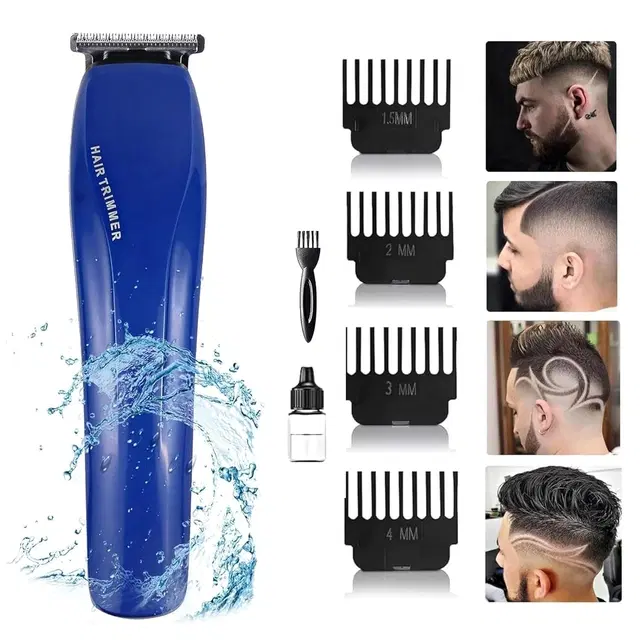 ABS Plastic Rechargeable Trimmer for Men, Blue