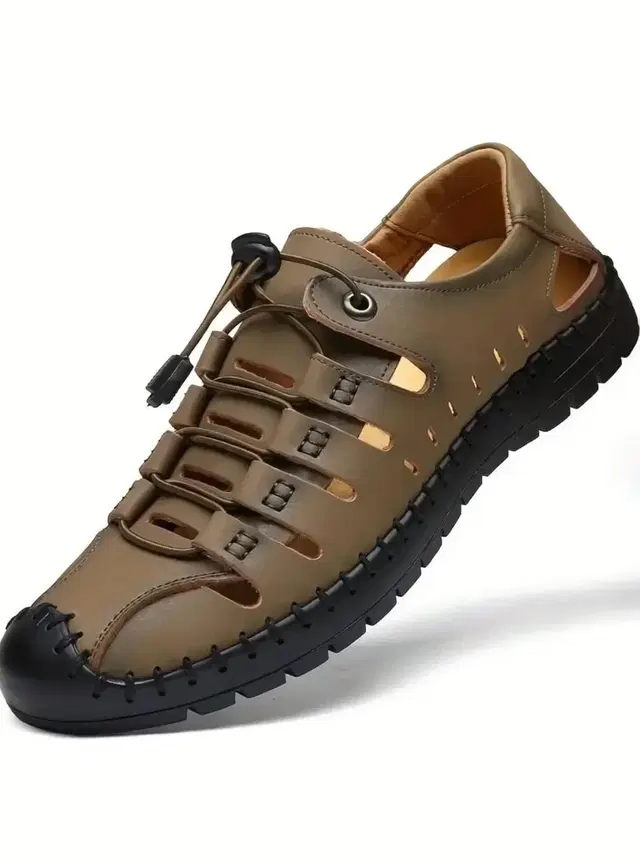 Sandals for Men (Brown, 6)