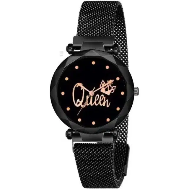 Women's Analog Watches, Pack of 1 (Black)
