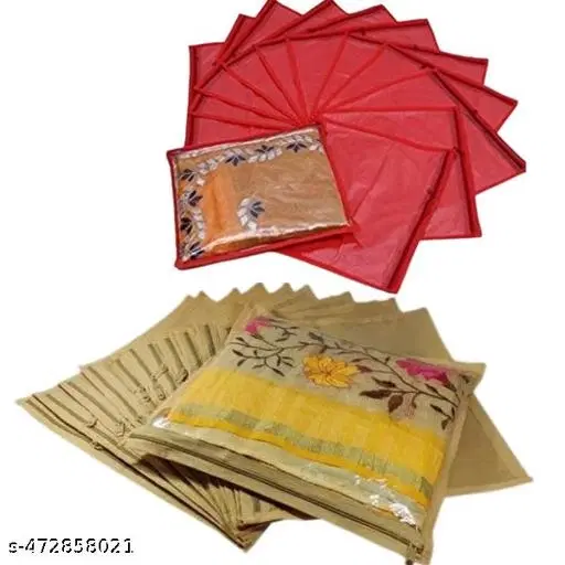 Non-woven Clothes Cover,  (Pink),  (Pack Of 24)