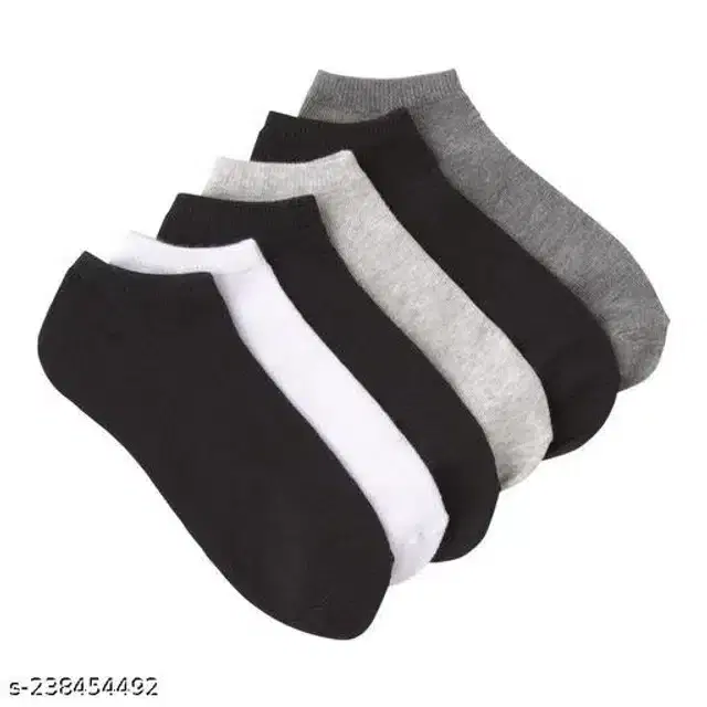 Cotton Socks for Men, Set of 6 (Multicolor)