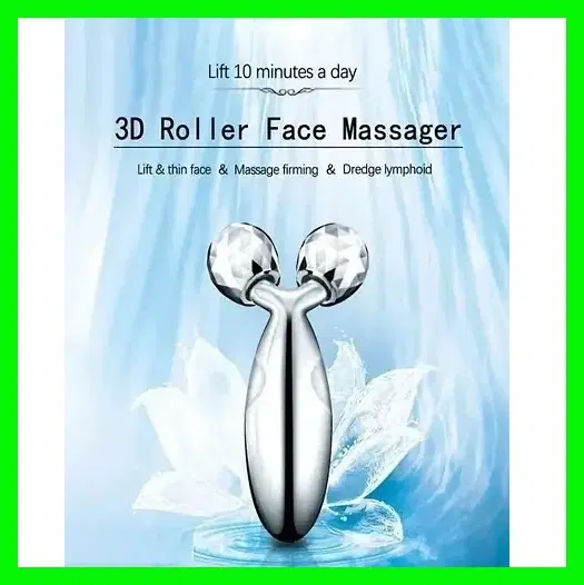 3D Face Massage Roller, Silver