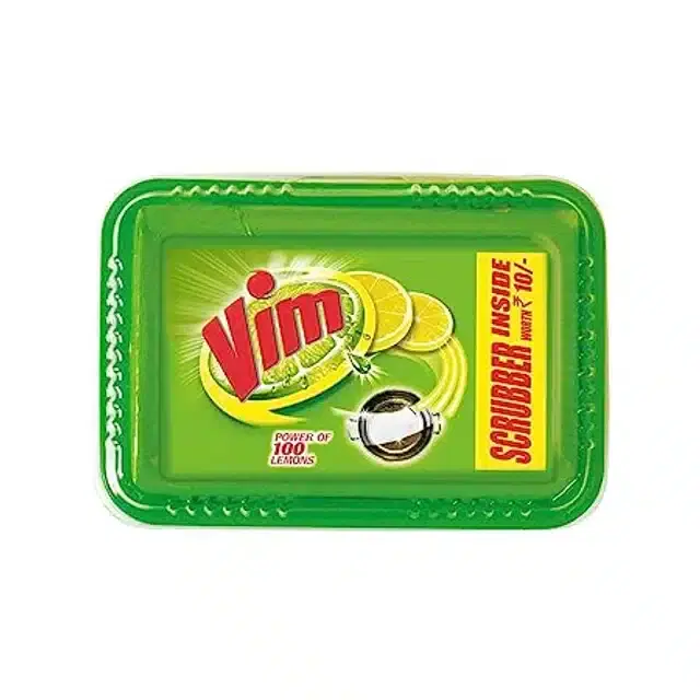 Vim Lemon Dishwashing Tub 500 g + Free Scruber Worth 10/- inside
