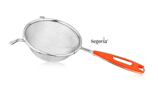 Segovia Stainless Steel Fine Mesh Strainer 12 cm, Silver, SS-3