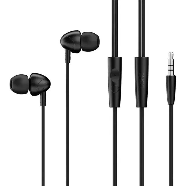 boAt Bassheads 210 Wired Headset (Active Black, In the Ear)