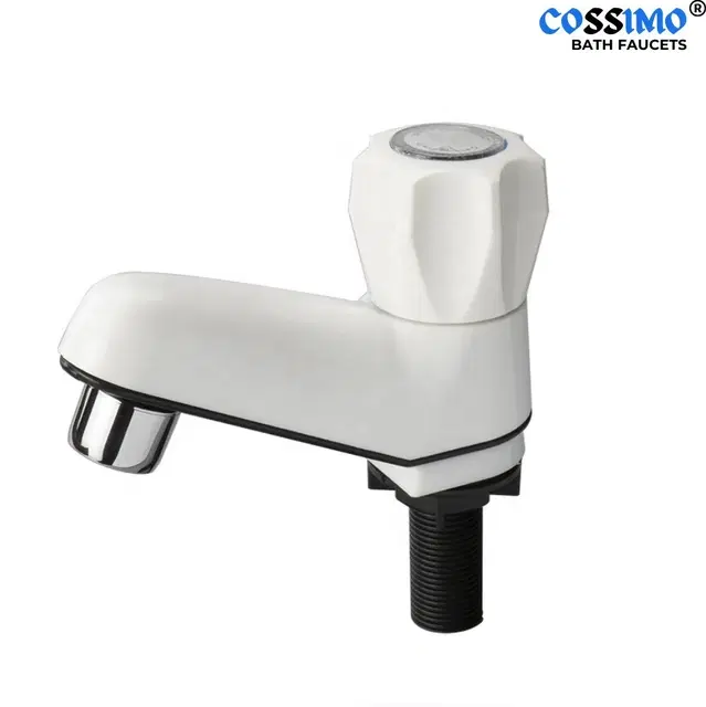 Plastic Pillar Taps, White