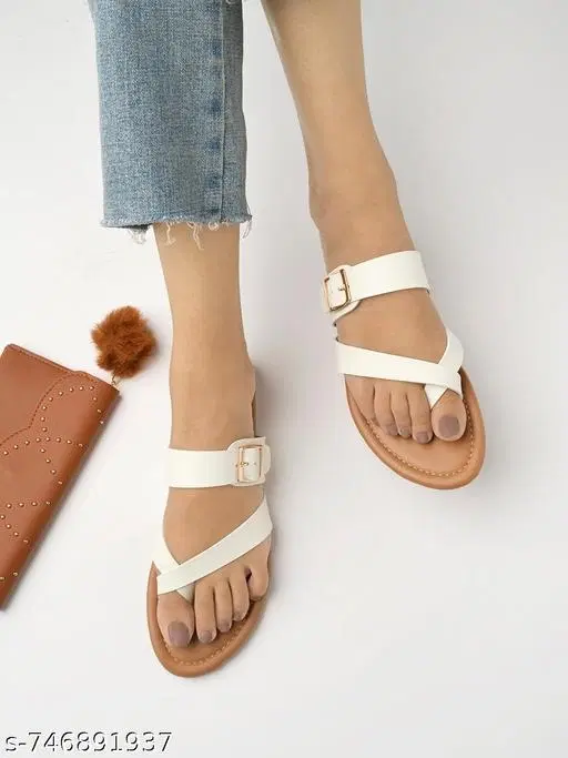 Shoetopia Flat White Size 7.0