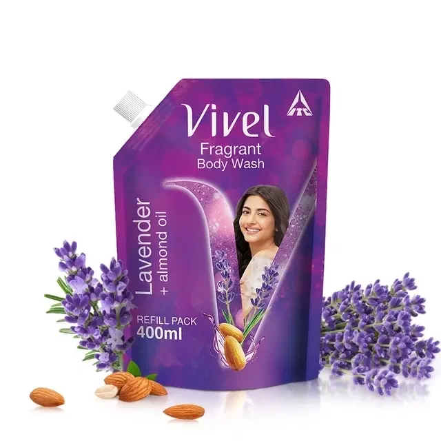 Vivel Lavender & Almond Oil Body Wash 350 ml