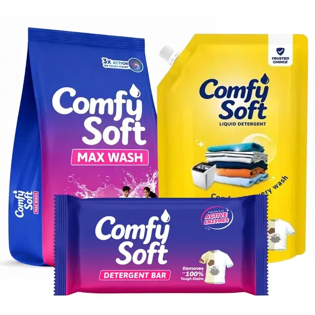 Comfy Soft Premium Wash Combo