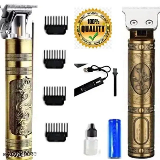 Rechargeable Professional Hair Trimmer for Men & Women, Gold