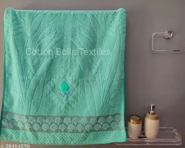 Cotton Bath Towels, Sky Blue, 30x60 cm