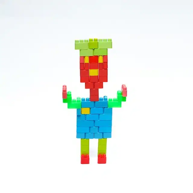 Plastic Educational 250 Pcs Building Blocks Toy Set for Kids, Multicolor