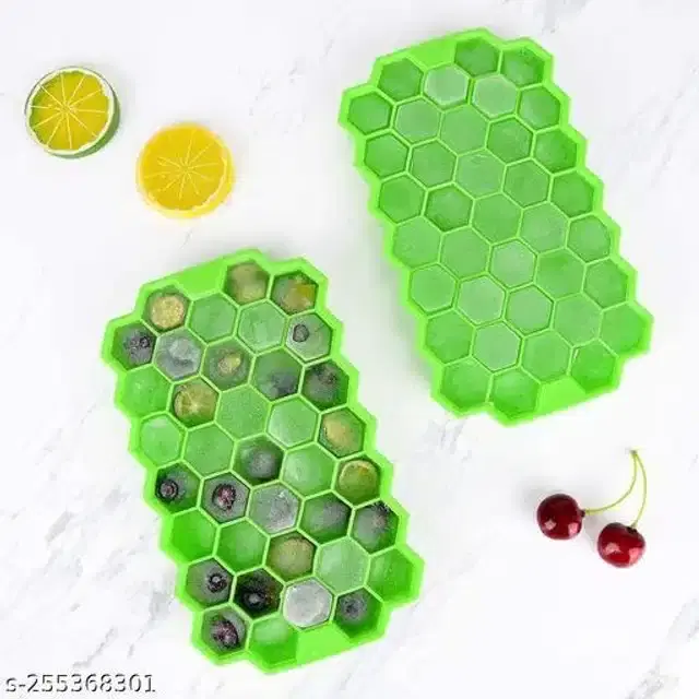 Ice Cube Tray, Green, Pack Of 2