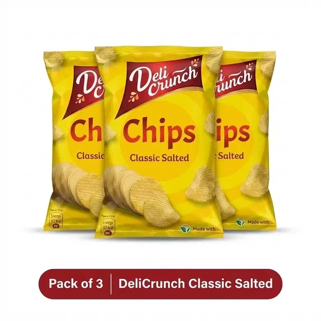 DeliCrunch Classic Salted 50g (Pack Of 3)