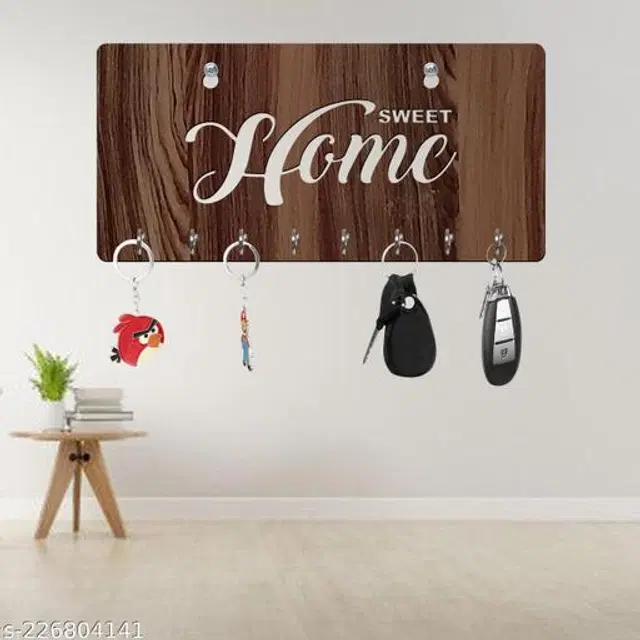 Wooden Key Holder, Brown