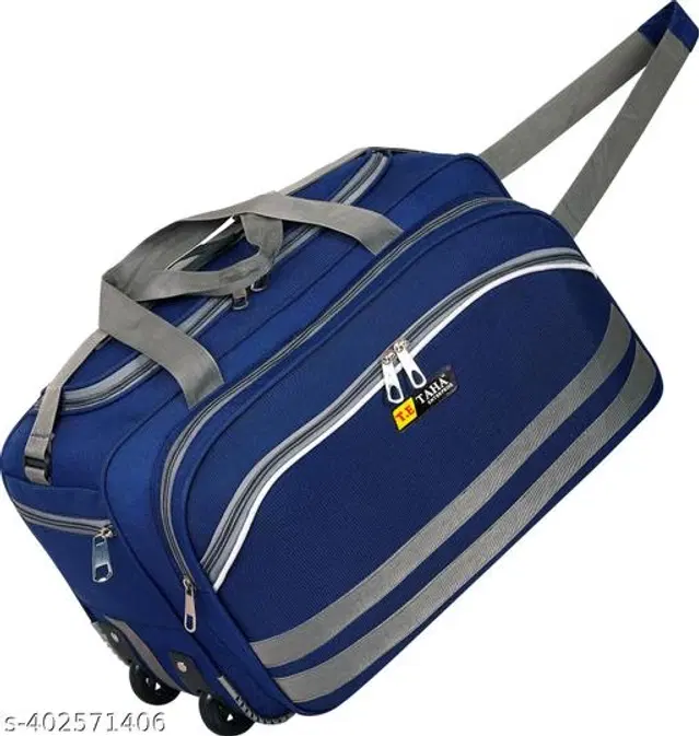Polyester Duffel Bags, Navy Blue