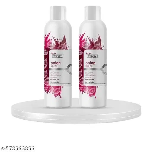 Oneway Happiness Herbal Onion Hair Oil, Pack of 2 (200 ml)