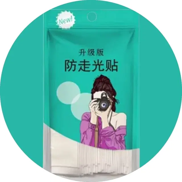 Acrylic Film Clothing 108 Double Sided Tape Strips, Transparent, Set of 1