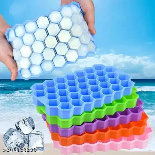 Silicone Ice Cube Tray, Assorted, Pack of 1