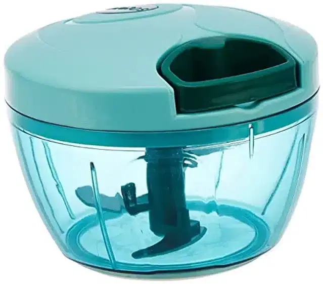 Manual 3 Blade Vegetable Chopper, Green, 450 ml