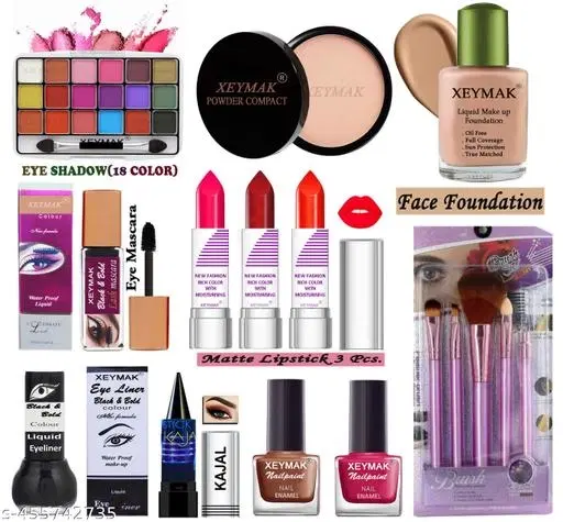 Face Makeup Combo, Multicolor, Set of 1