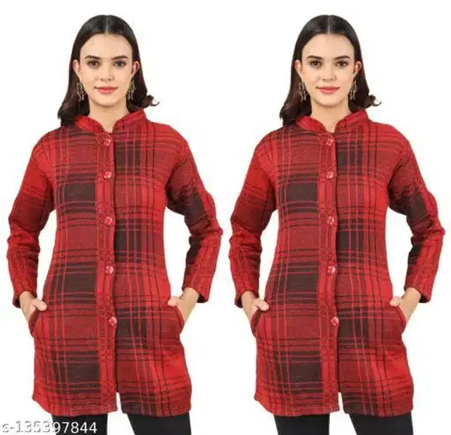 Woolen Sweater for Women, Pack of 2 (Multicolor, L)