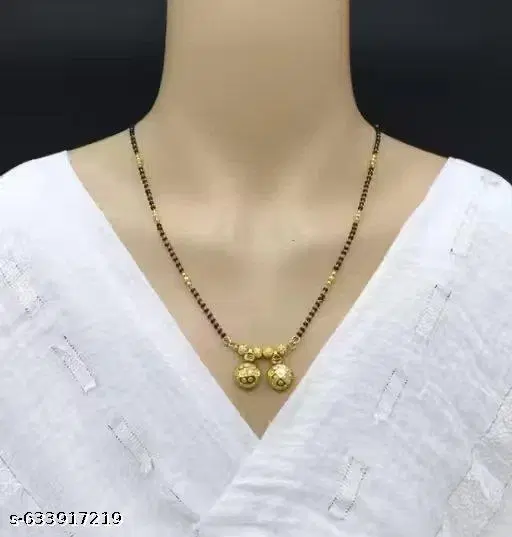 Single Strand Mangalsutra Gold 18 inch for Women