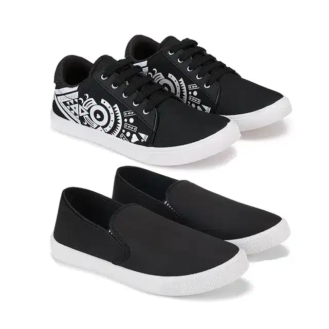 Combo of Sneakers & Casual Shoes for Men, Pack of 2 (Multicolor, 8)