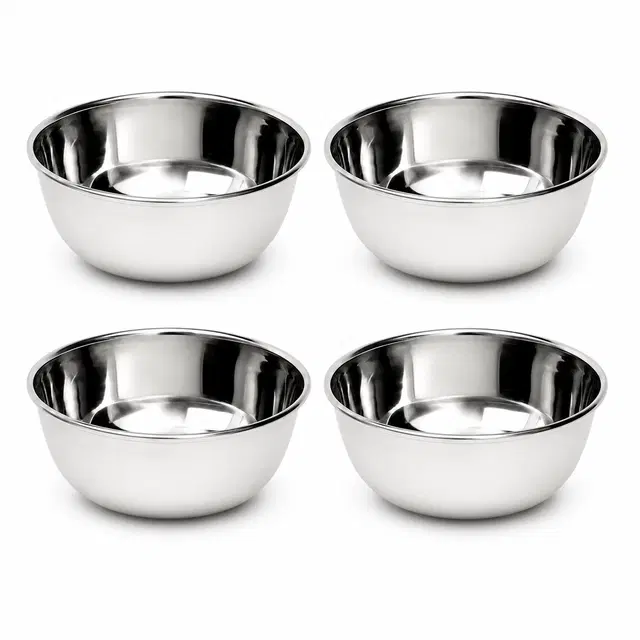 SimpleHome Steel Bowl 250ml Combo Set of 4