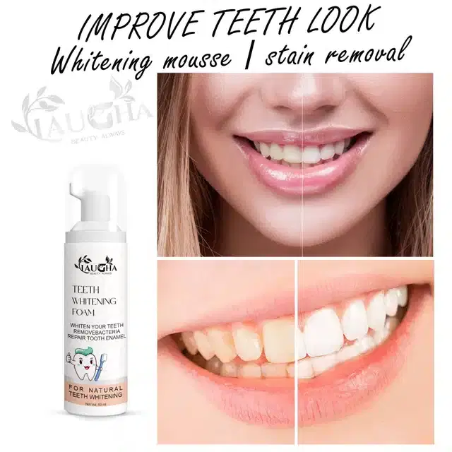 Laugha Teeth Whitening Foam, 60 ml