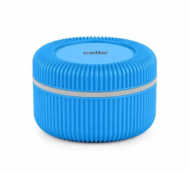 Cello Wow Foodie, Small, Blue | Leak-Resistant | Easy To Carry | For Office, School & Travel