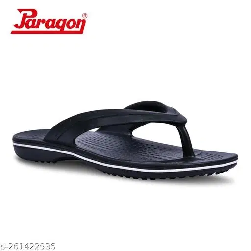 Paragon EVA Flip-flops (Black, 6) Pack of 2