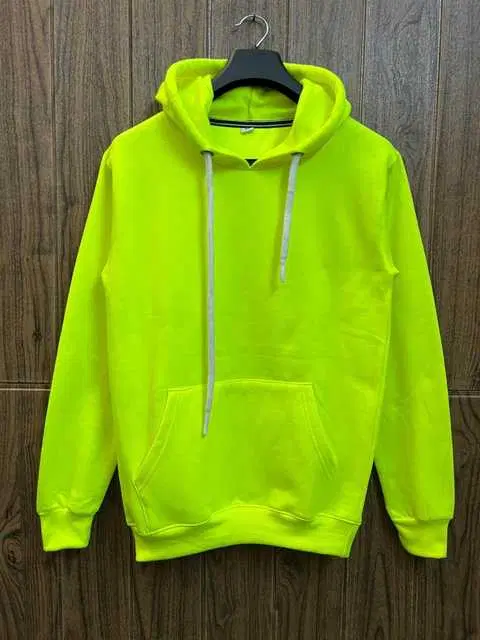 Soft Unisex Hoodies (Lemon Green, M) (PS-5)