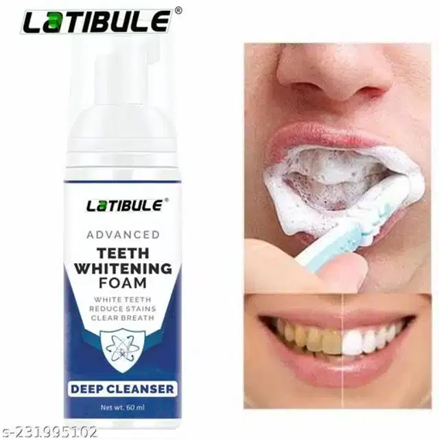 Latibule Teeth Whitening Foam Toothpaste, 60 ml