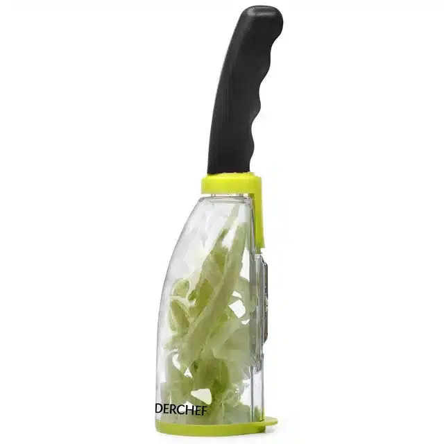 Smart Plastic Vegetable Peeler with Container, Multicolor